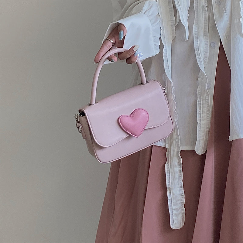 Coquette Korean Fashion Y2K Baguette Bag with Pearl Chain – The Kawaii  Factory