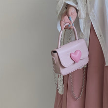 Harajuku Kawaii Fashion Coquette Dollcore Pink Top Handle Heart Bag