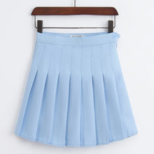 womens pleated mini skirt baby blue tennis skirt 2014 tumblr aesthetic 2010s fashion