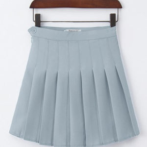 womens pleated mini skirt gray tennis skirt 2014 tumblr aesthetic 2010s fashion