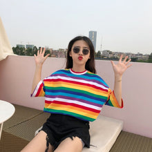 Harajuku Rainbow Stripes T-shirt