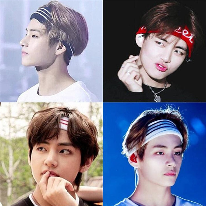 K-pop BTS Style Stripe Sweet Headband – The Kawaii Factory